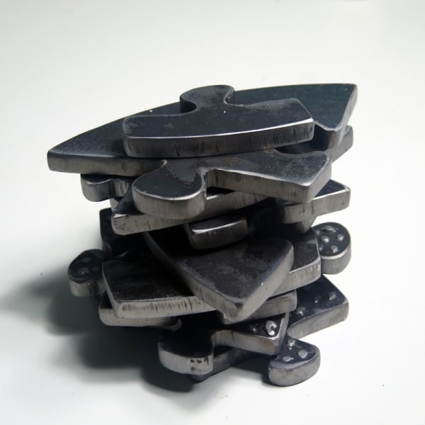 Metal sculpture puzzle