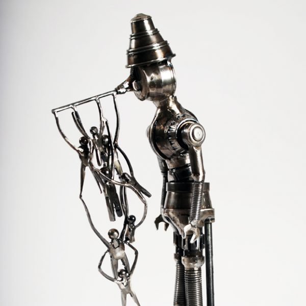pinocchio art metal sculpture