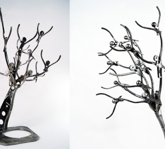 metal sculpture art for sale - tree metal art sculpture