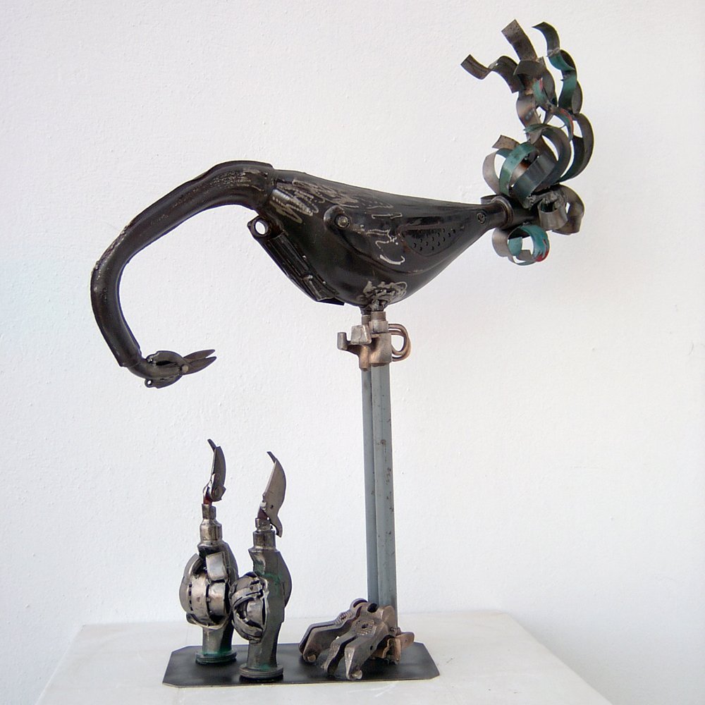 metal bird sculpture | Amazing art for sale