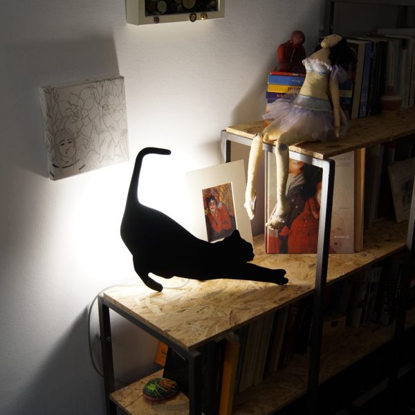 cat table lamp