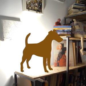 dog metal lamp